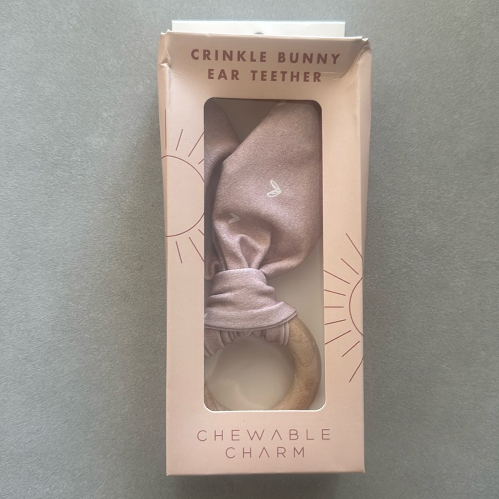 Crinkle Bunny Ear Teether